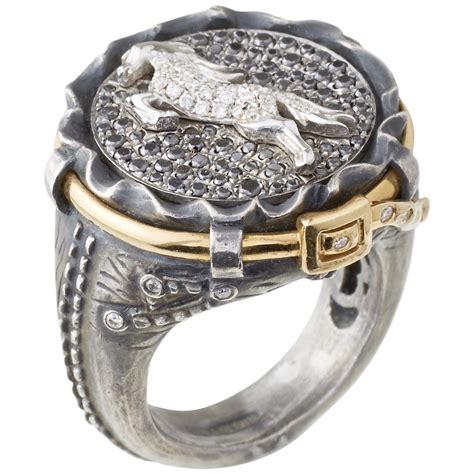 bague en argent hermes|bague hermes cheval prix.